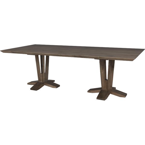 Lorts double pedestal dining table
