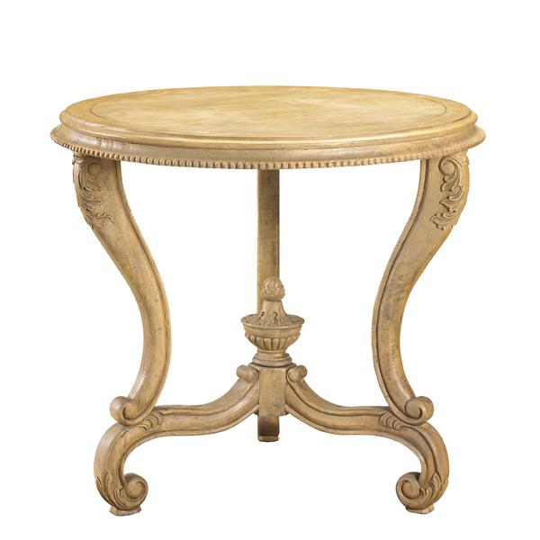 French Heritage Vivienne round end table