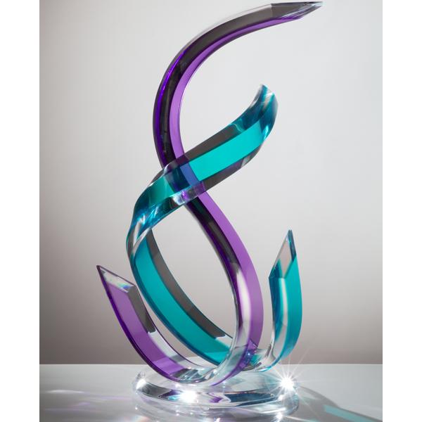 Muniz Embrace acrylic sculpture