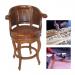 New World Trading hand-carved bar stool